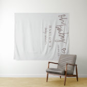 Modern Oh Baby Gender Neutral Baby Shower Banner Wandteppich (Beispiel (Horizontal))