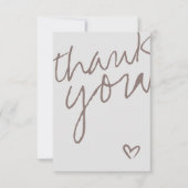 Modern Oh Baby Neutral Baby Dusche Danke Karte (Vorderseite)