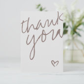 Modern Oh Baby Neutral Baby Dusche Danke Karte (Stehend Vorderseite)