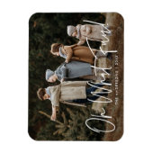 Modern Oh, was Spaß Script Holiday Foto Magnet (Vertikal)