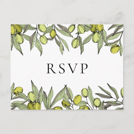 Modern Olive Branch UAWG Postkarte (Vorderseite)