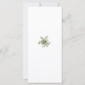 Modern Olive Green Dinner Menu (Rückseite)