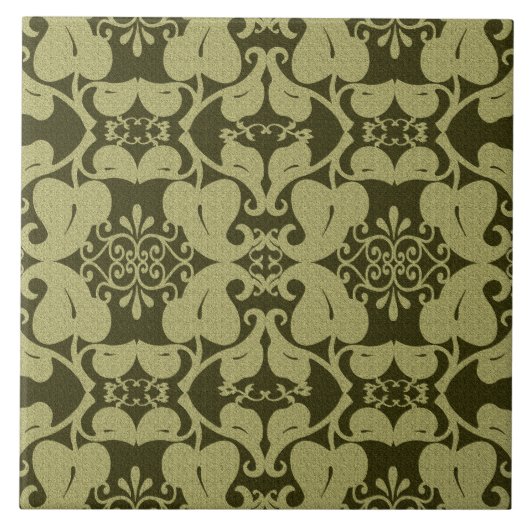 Modern Olive Green Fliese (Vorderseite)