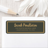 Modern Olive Green Gold Brush Script (Insitu)