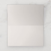 Modern Olive Green Wedding Platzkarte (Innenseite Aufgefaltet)