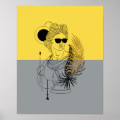 Modern Olympic God Apollo Colorblock Poster (Vorne)