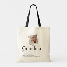 Modern Oma Großmutter Granny Definition Foto Tragetasche