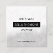 Modern Ombre grau Quadratische Visitenkarte (Vorderseite)