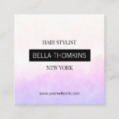 Modern Ombre lila Quadratische Visitenkarte (Vorderseite)