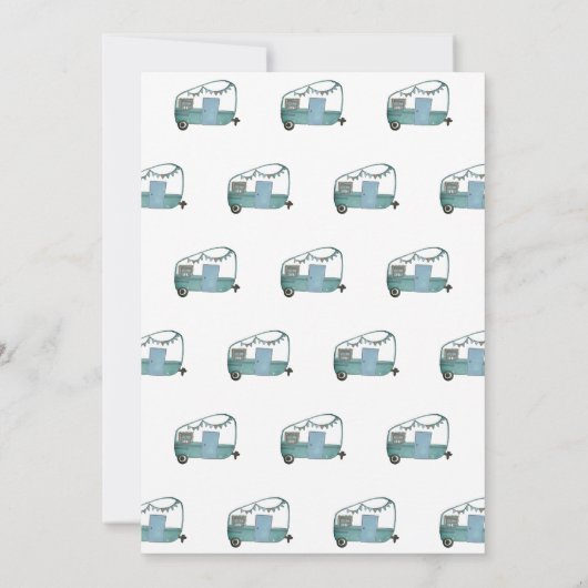 Modern One Happy Camper Trees Camping 1. Geburtsta Einladung (Rückseite)