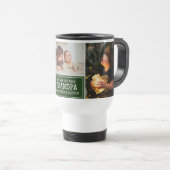 Modern Opa Green 3 Foto Collage Reisebecher (VorderseiteRechts)