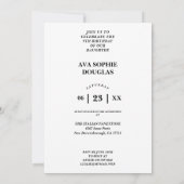 Modern Orange 2 Multi Photos Collage Birthday Einladung (Rückseite)