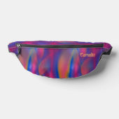 Modern Orange Blue Purple Tie Dye Name Custom Bauchtasche (Ablage )