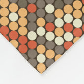 Modern orange dots fleecedecke (Ecke)