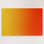 Modern orange Gefälle Farbe Regenbogen Puzzle (Horizontal)