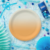 Modern Orange & Ivory Gradient Ombre Pappteller (Party)