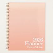 Modern Orange Ombre Planner Planer (Vorderseite)