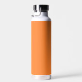 Modern Orange Personalisiert Name Monogram Simple Trinkflasche (Rechts)