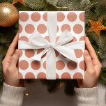 Modern Orange Polka Dots Christmas Geschenkpapier<br><div class="desc">Modern Orange Polka Dots Christmas</div>