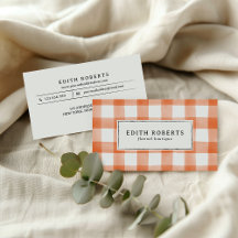 Modern Orange Watercolor Buffalo Kariert rustikal