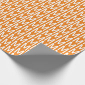 Modern orange-weiße Muster Geschenkpapier (Ecke)