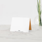 Modern Orange White Wedding Monogram Names (Rückseite)