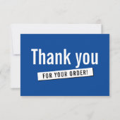 MODERN ORDER INSERT Business danke Ihnen königlich (Vorderseite)