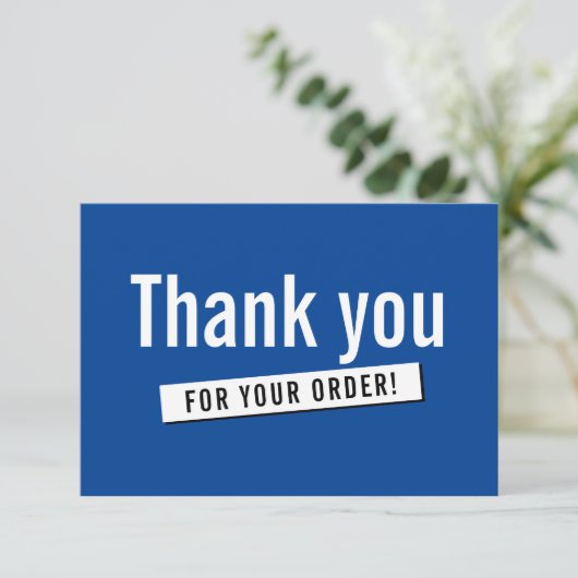 MODERN ORDER INSERT Business danke Ihnen königlich (Stehend Vorderseite)