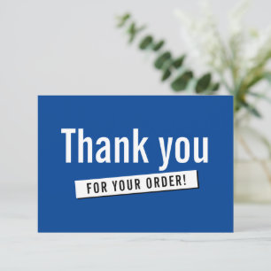 MODERN ORDER INSERT Business danke Ihnen königlich