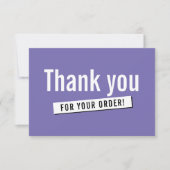 MODERN ORDER INSERT Business danke Ihnen Lavendel (Vorderseite)