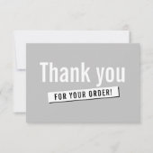 MODERN ORDER INSERT Business danke Ihnen schlicht (Vorderseite)
