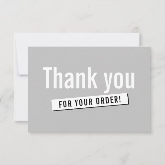 MODERN ORDER INSERT Business danke Ihnen schlicht (Vorderseite)