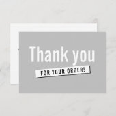 MODERN ORDER INSERT Business danke Ihnen schlicht (Vorne/Hinten)