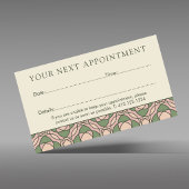 Modern Organic Botanical Appointment Card Terminkarte