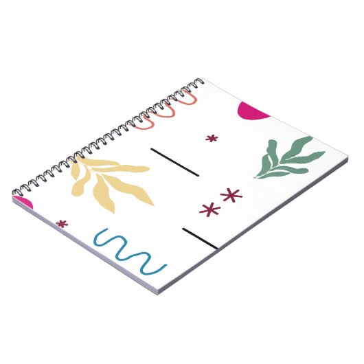 MODERN ORGANIC SHAPES NOTIZBLOCK (Linke Seite)