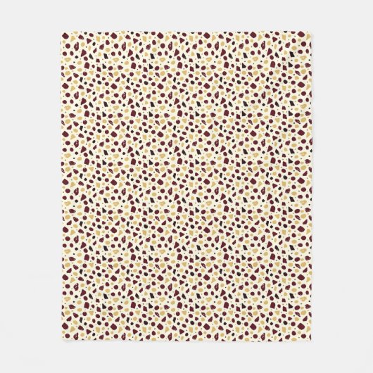 Modern Organic Terrazzo | Abstract Stone Mosaic Fleecedecke (Vorderseite)