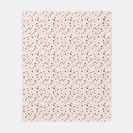Modern Organic Terrazzo | Abstract Stone Mosaic Fleecedecke