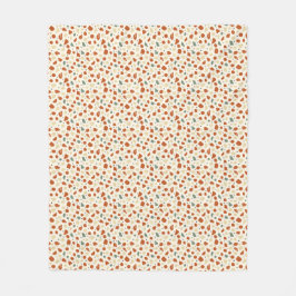 Modern Organic Terrazzo | Abstract Stone Mosaic Fleecedecke