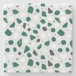 Modern Organic Terrazzo | Abstract Stone Mosaic Steinuntersetzer