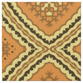 Modern Oriental Boho Mosaic Geometric Muster Stoff (Nahaufnahme)