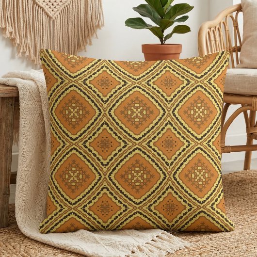 Modern Oriental Boho Mosaic Geometric Muster Stoff