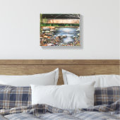 Modern Original Brook Art gestresste Canvas Print Leinwanddruck (Insitu (Schlafzimmer))
