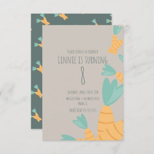 Modern Osterkarrot Bunch Geburtstag Einladung