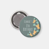 Modern Osterkarrot Bunch Geburtstag Magnet (Vorderseite/Rückseite)