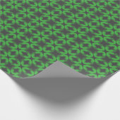 Modern Oval Green Christmas Geschenkpapier (Ecke)