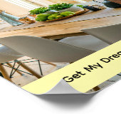 Modern Overlap Grid Vision Board Poster (Ecke)