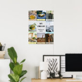 Modern Overlap Grid Vision Board Poster (Heimbüro)