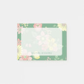 Modern Overlay Boho floral farbig Post-it Klebezettel (Vorderseite)