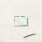 Modern Overlay Boho floral farbig Post-it Klebezettel (Auf Schreibtisch)