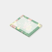 Modern Overlay Boho floral farbig Post-it Klebezettel (angewinkelt)